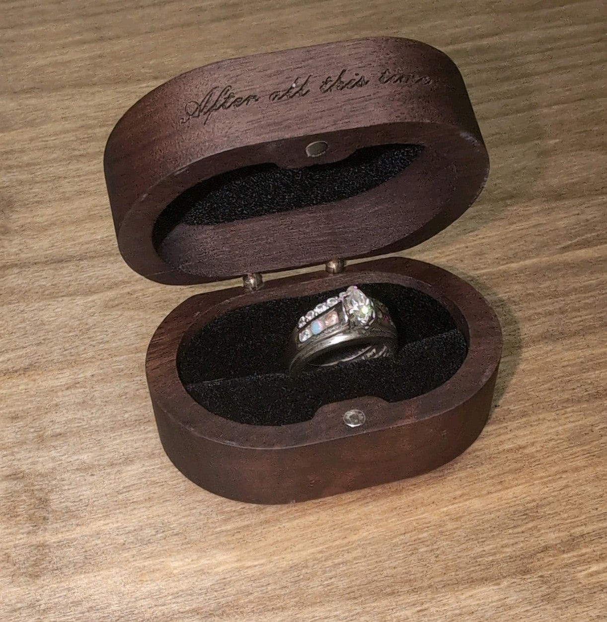 Engraved Personalized Ring Boxes