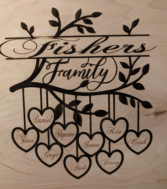 Family Custom and Engraved Signs