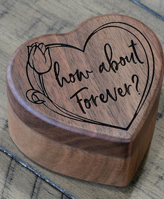 Engraved Personalized Ring Boxes